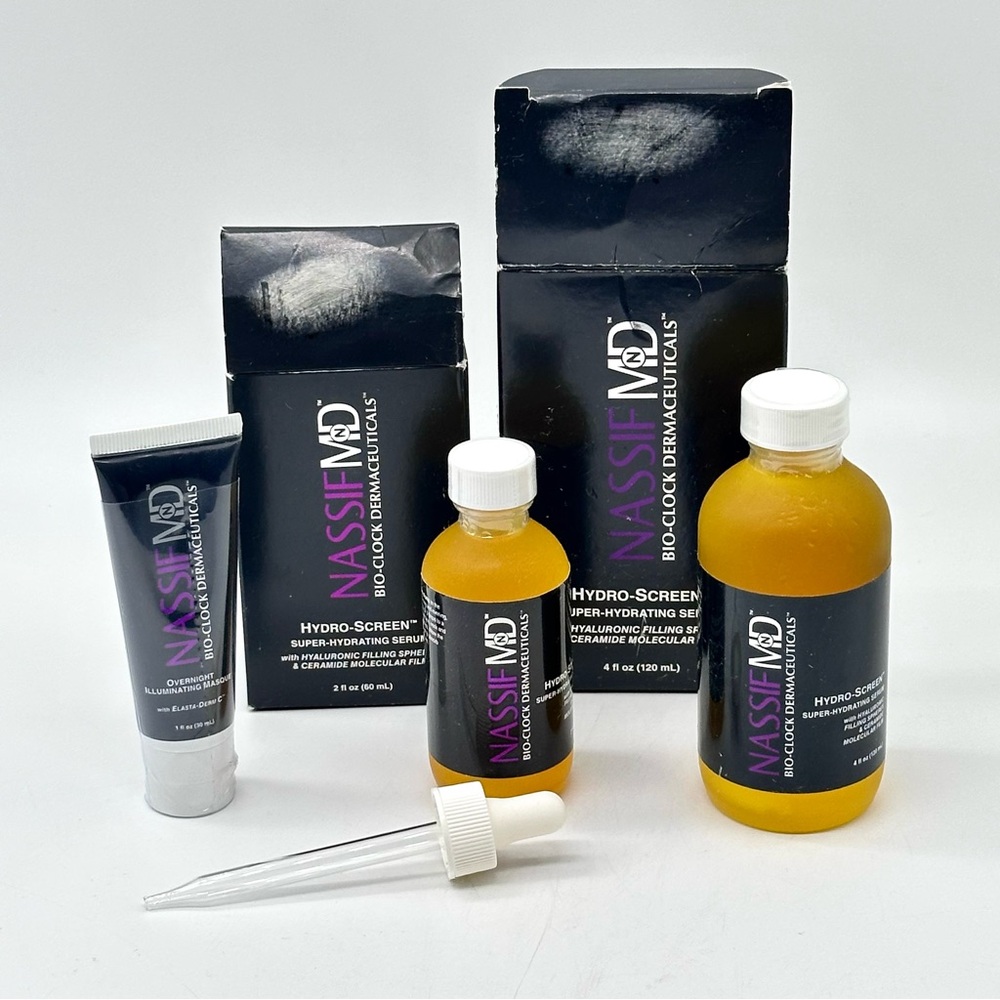 NassifMD Hydro-Screen Super Hydrating Serum and Overnight Masque Bundle Set
